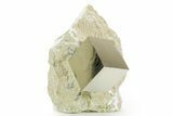 Natural Pyrite Cube In Rock - Navajun, Spain #361865-1